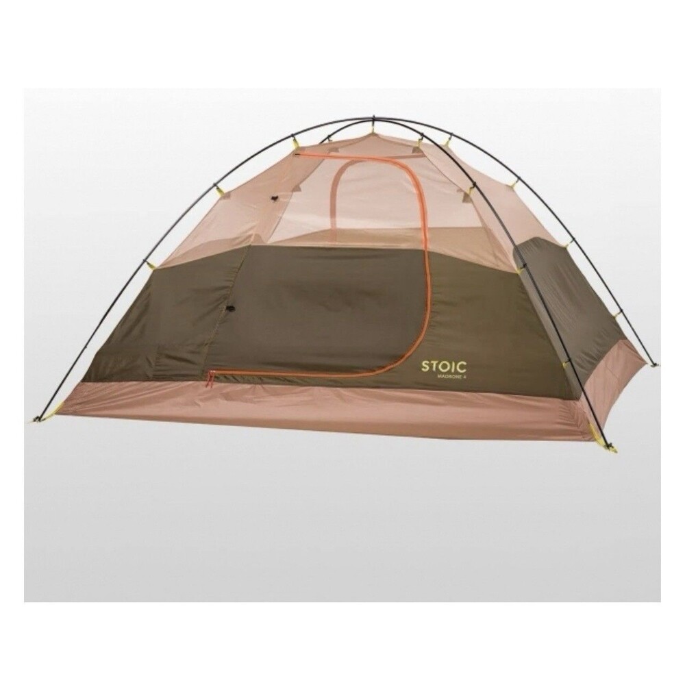 Stoic Madrone 4-Person Waterproof Backpacking Tent for Camping and Hiking New